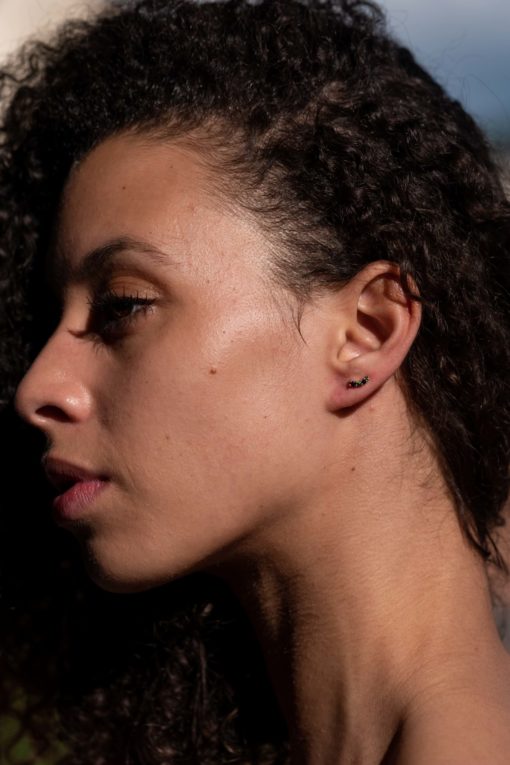 Boucle COMETE Saphirs multicolores – Image 2